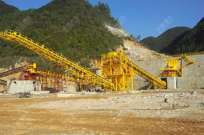 貴州山河永清建材時(shí)產(chǎn)1000噸骨料生產(chǎn)線