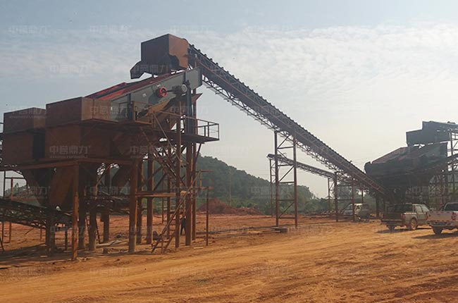 廣西南寧時產(chǎn)800噸破碎砂石生產(chǎn)線