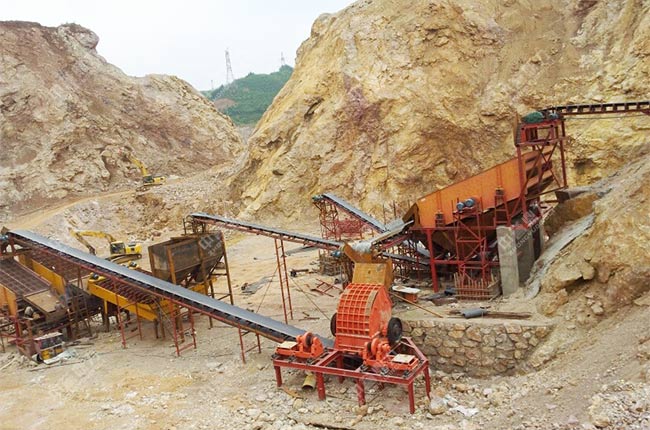 貴州商砼時產(chǎn)1000噸碎石機成套設(shè)備