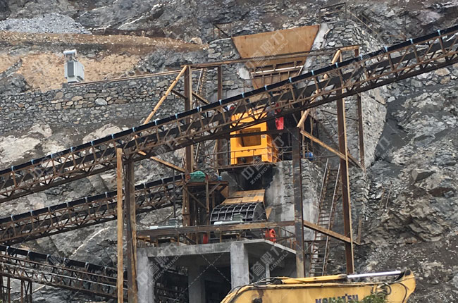 鄂破+反擊破制砂生產(chǎn)線實拍