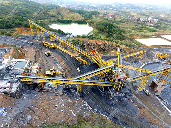 湖南省衡陽市耒陽市泰安建材時產(chǎn)500噸破碎制砂生產(chǎn)線