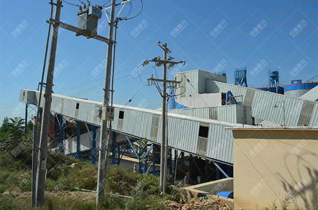 河北中聯(lián)水泥時產(chǎn)1000噸水泥骨料生產(chǎn)線現(xiàn)場案例展示3