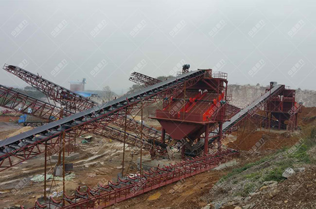 江西宜春時(shí)產(chǎn)1000噸石料生產(chǎn)線現(xiàn)場(chǎng)案例展示2