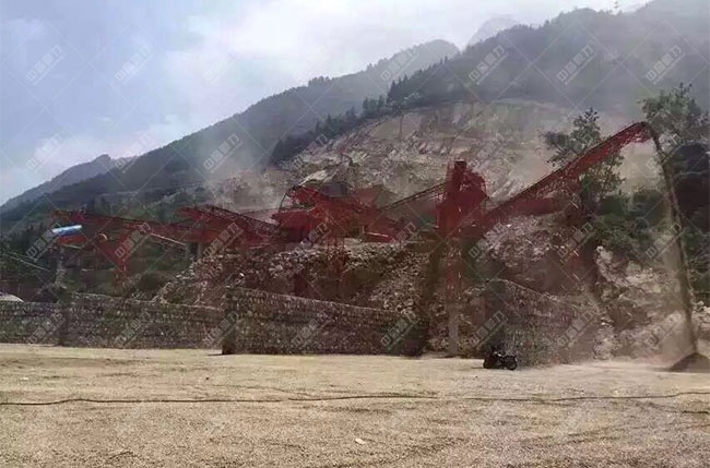 江西宜春時(shí)產(chǎn)500噸石料生產(chǎn)線現(xiàn)場(chǎng)案例展示3