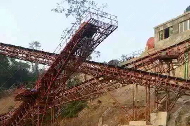 貴州遵義湄潭縣時產(chǎn)500噸砂石生產(chǎn)線現(xiàn)場案例展示3