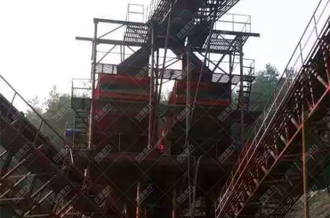 貴州遵義湄潭縣時產(chǎn)500噸砂石生產(chǎn)線現(xiàn)場案例展示2