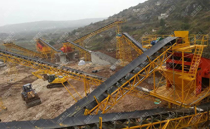 貴州貴陽(yáng)一建時(shí)產(chǎn)1200噸砂石骨料生產(chǎn)線(xiàn)圖片