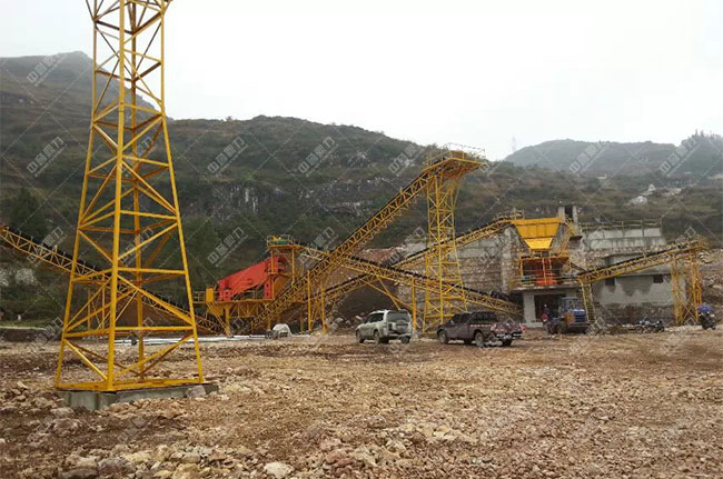 貴州貴陽(yáng)一建時(shí)產(chǎn)1200噸砂石骨料生產(chǎn)線(xiàn)現(xiàn)場(chǎng)案例展示4