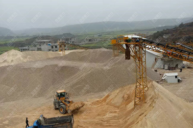 貴州貴陽(yáng)一建時(shí)產(chǎn)1200噸砂石骨料生產(chǎn)線(xiàn)現(xiàn)場(chǎng)案例展示7