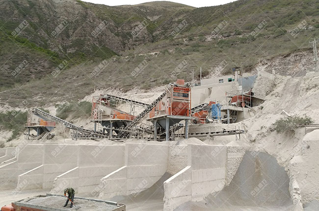 寧夏固原時產(chǎn)800噸石料生產(chǎn)線展示圖2