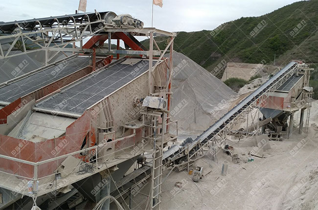 寧夏固原時產(chǎn)800噸石料生產(chǎn)線展示圖5