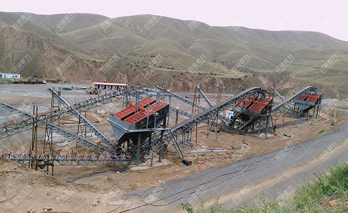 寧夏固原石料廠時(shí)產(chǎn)500噸骨料生產(chǎn)線