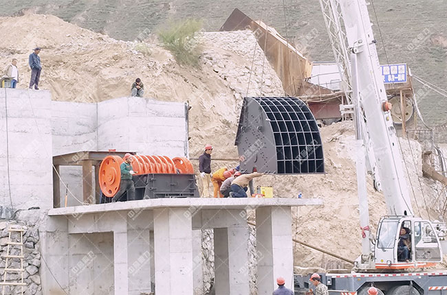 寧夏固原石料廠時(shí)產(chǎn)500噸骨料生產(chǎn)線案例展示1