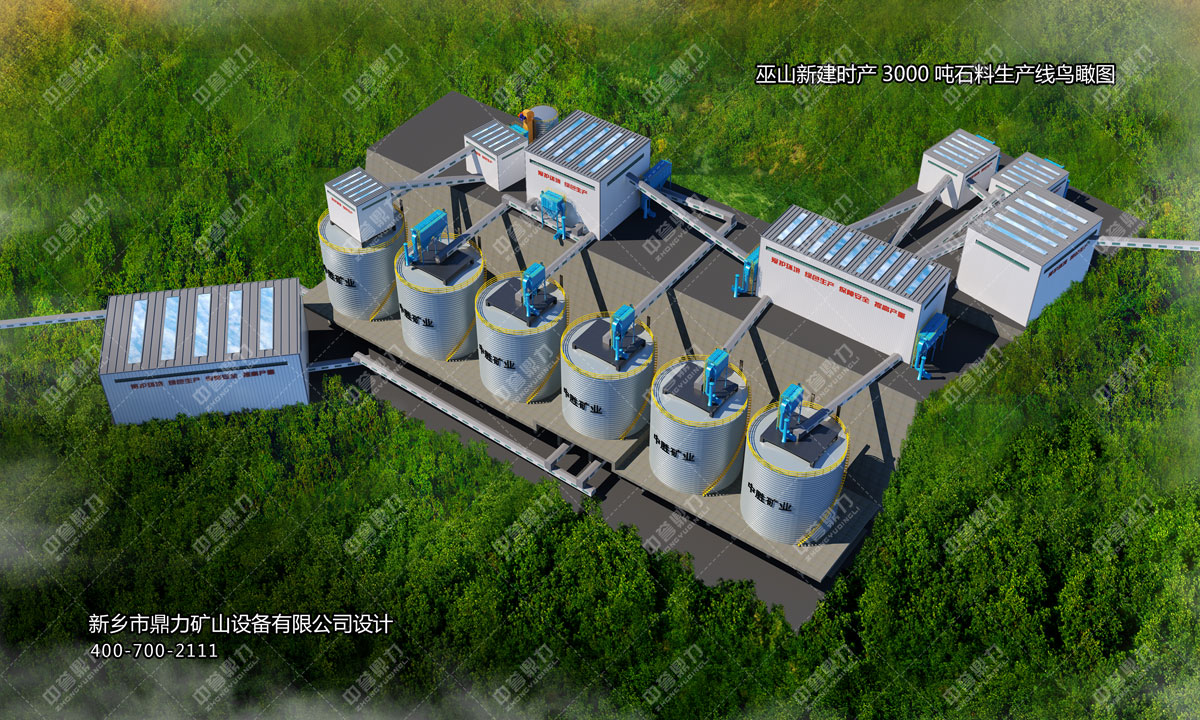 重慶巫山中勝礦業(yè)時產3000噸石料生產線