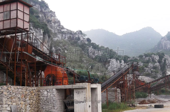 廣西南寧時(shí)產(chǎn)600噸砂石骨料生產(chǎn)線