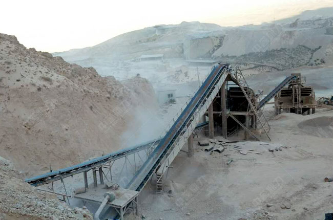 寧夏中寧時(shí)產(chǎn)800-1000噸石灰石石子生產(chǎn)線