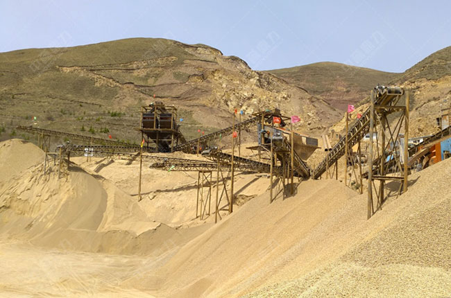 寧夏時(shí)產(chǎn)500噸機(jī)制砂生產(chǎn)線