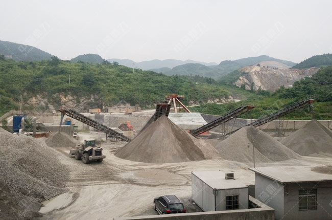 四川廣安桂興水泥時產(chǎn)800噸制砂石料生產(chǎn)線