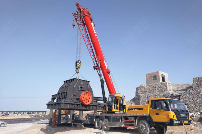 寧夏太陽山雙腔破碎機(jī)石子骨料生產(chǎn)線