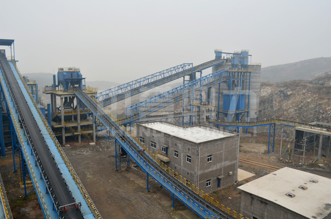 河南安陽(yáng)中聯(lián)時(shí)產(chǎn)2500噸砂石骨料生產(chǎn)線